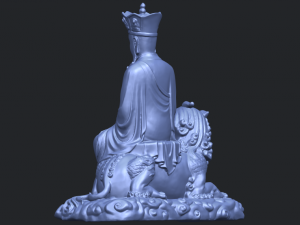 avalokitesvara bodhisattva - sit on lion 3D 打印模型