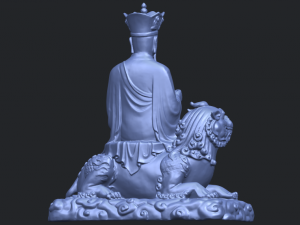 avalokitesvara bodhisattva - sit on lion 3D 打印模型