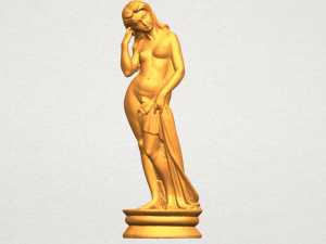 naked girl - bathing06 3D Принт Модель