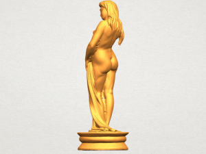 naked girl - bathing06 3D Принт Модель