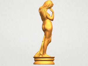 naked girl - bathing06 3D Принт Модель