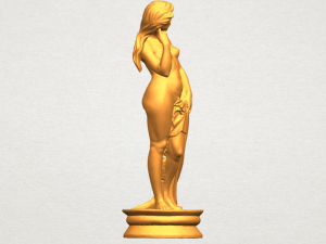 naked girl - bathing06 3D Принт Модель
