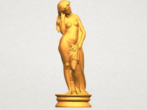 naked girl - bathing06 3D Принт Модель