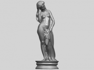 naked girl - bathing06 3D Принт Модель