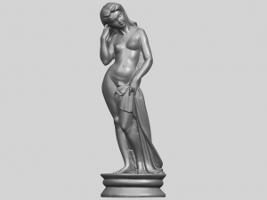 naked girl - bathing06 3D Принт Модель