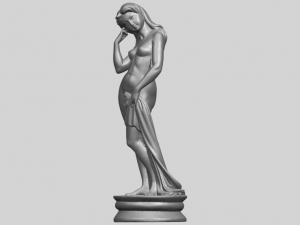 naked girl - bathing06 3D Принт Модель