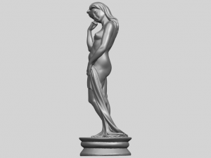 naked girl - bathing06 3D Принт Модель