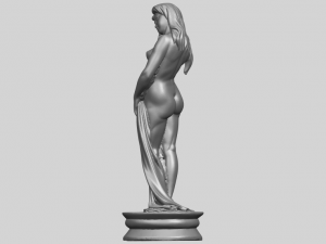 naked girl - bathing06 3D Принт Модель