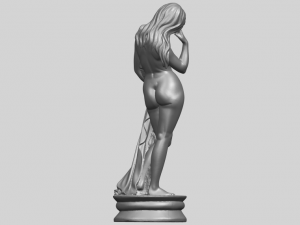 naked girl - bathing06 3D Принт Модель