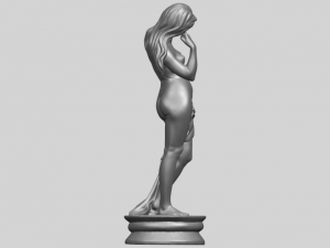 naked girl - bathing06 3D Принт Модель