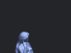 naked girl - bathing06 3D Принт Модель