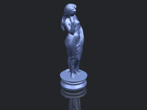 naked girl - bathing06 3D Принт Модель