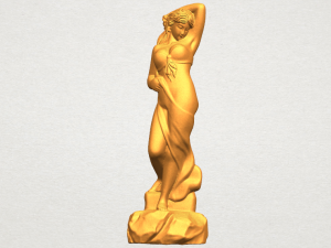 naked girl - bathing07 Modello di stampa 3D