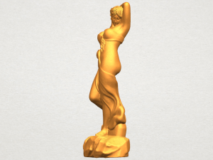 naked girl - bathing07 Modello di stampa 3D