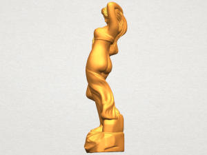 naked girl - bathing07 Modello di stampa 3D