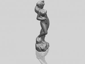 naked girl - bathing07 Modello di stampa 3D