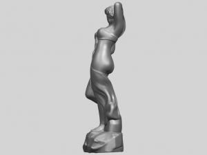 naked girl - bathing07 Modello di stampa 3D