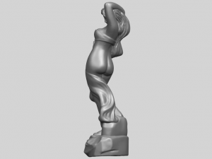 naked girl - bathing07 Modello di stampa 3D