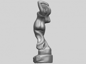 naked girl - bathing07 Modello di stampa 3D