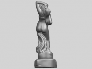naked girl - bathing07 Modello di stampa 3D