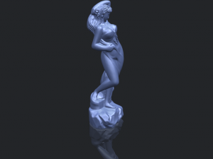 naked girl - bathing07 Modello di stampa 3D