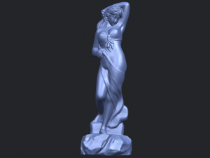 naked girl - bathing07 Modello di stampa 3D