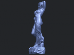naked girl - bathing07 Modello di stampa 3D