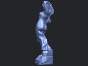 naked girl - bathing07 Modello di stampa 3D