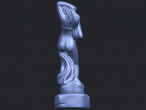 naked girl - bathing07 Modello di stampa 3D