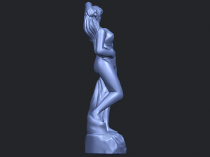 naked girl - bathing07 Modello di stampa 3D