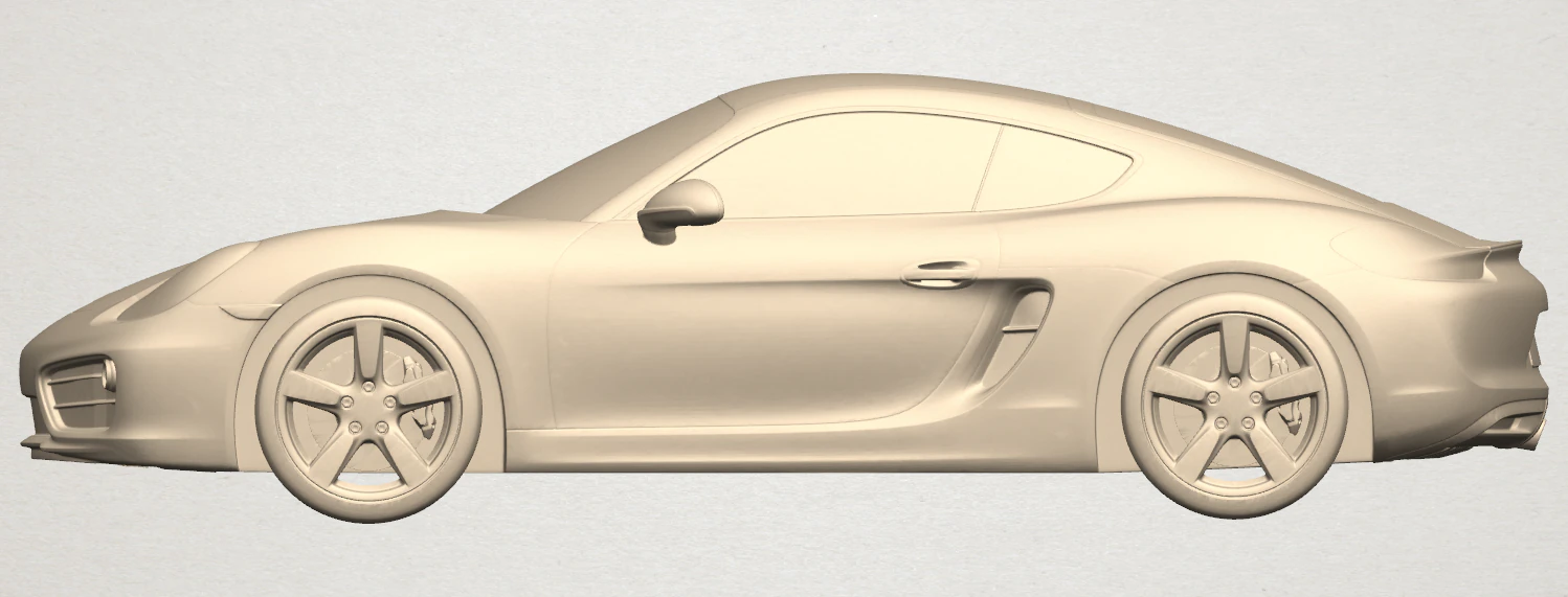 porche 01 3D Print Model .c4d .max .obj .3ds .fbx .stl .blend 