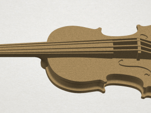 violin 3D Print Model