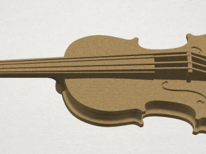 violín Modelo de impresión 3D