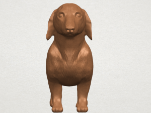 dog - dachshund 3Dプリントモデル
