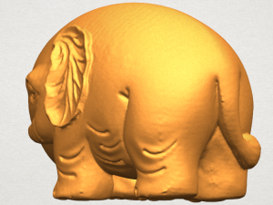 elephant 04 3Dプリントモデル