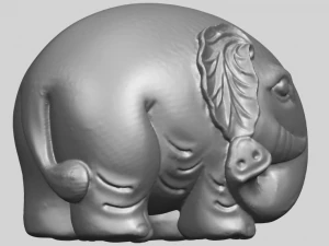 elephant 04 3D Print Model