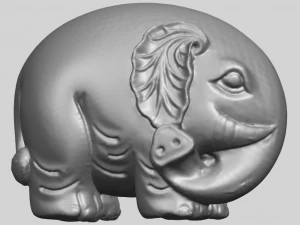 elephant 04 3D Print Model