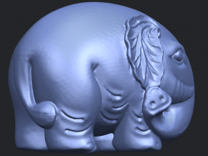 elephant 04 3Dプリントモデル