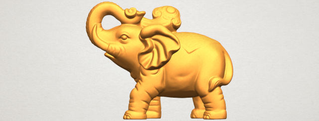 elephant 05 3D 打印模型 .c4d .max .obj .3ds .fbx .stl .blend 