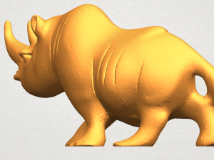 rhinocero 02 Model do druku 3D