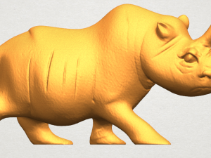 rhinocero 02 Model do druku 3D