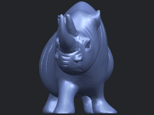rhinocero 02 Model do druku 3D