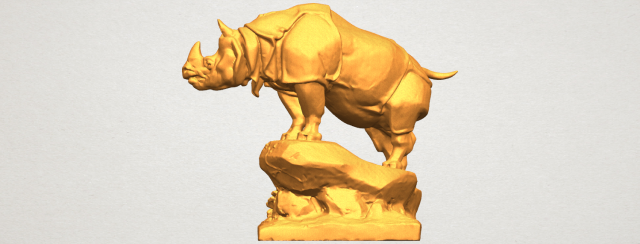 rhinocero 03 Model Cetak 3D .c4d .max .obj .3ds .fbx .stl .blend 