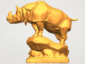 rhinocero 03 Modelo de Impressão 3D