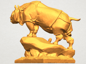 rhinocero 03 Model Cetak 3D