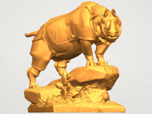 rhinocero 03 Model Cetak 3D