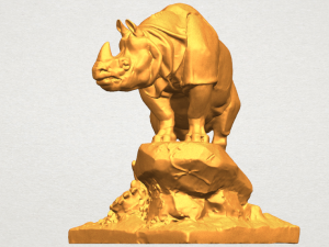 rhinocero 03 Model Cetak 3D