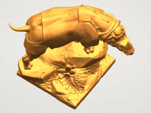 rhinocero 03 Model Cetak 3D