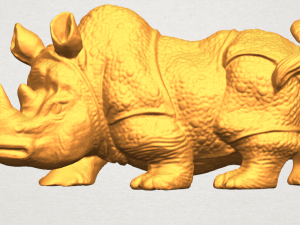 rhinocero 04 female Modelo de impresión 3D