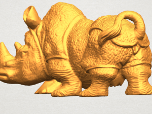 rhinocero 04 female Model Cetak 3D
